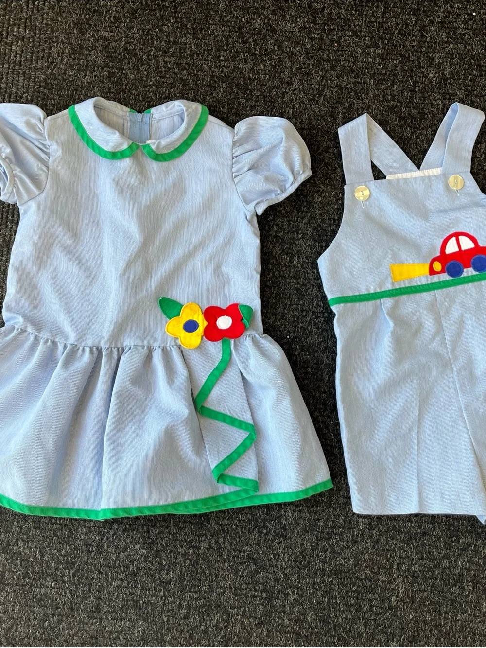 Vintage HTF Eiseman Twin Toddler Outfits 3T
